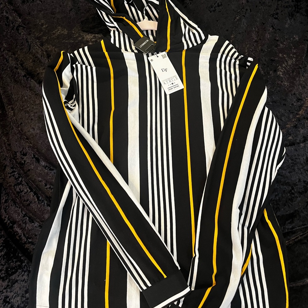 D&F Striped Hoodie